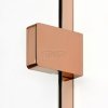 NEW TRENDY Kabina prysznicowa EVENTA COPPER SHINE WALK-IN U 100x200 szkło czyste 8mm Active Shield 2.0  EXK-6523